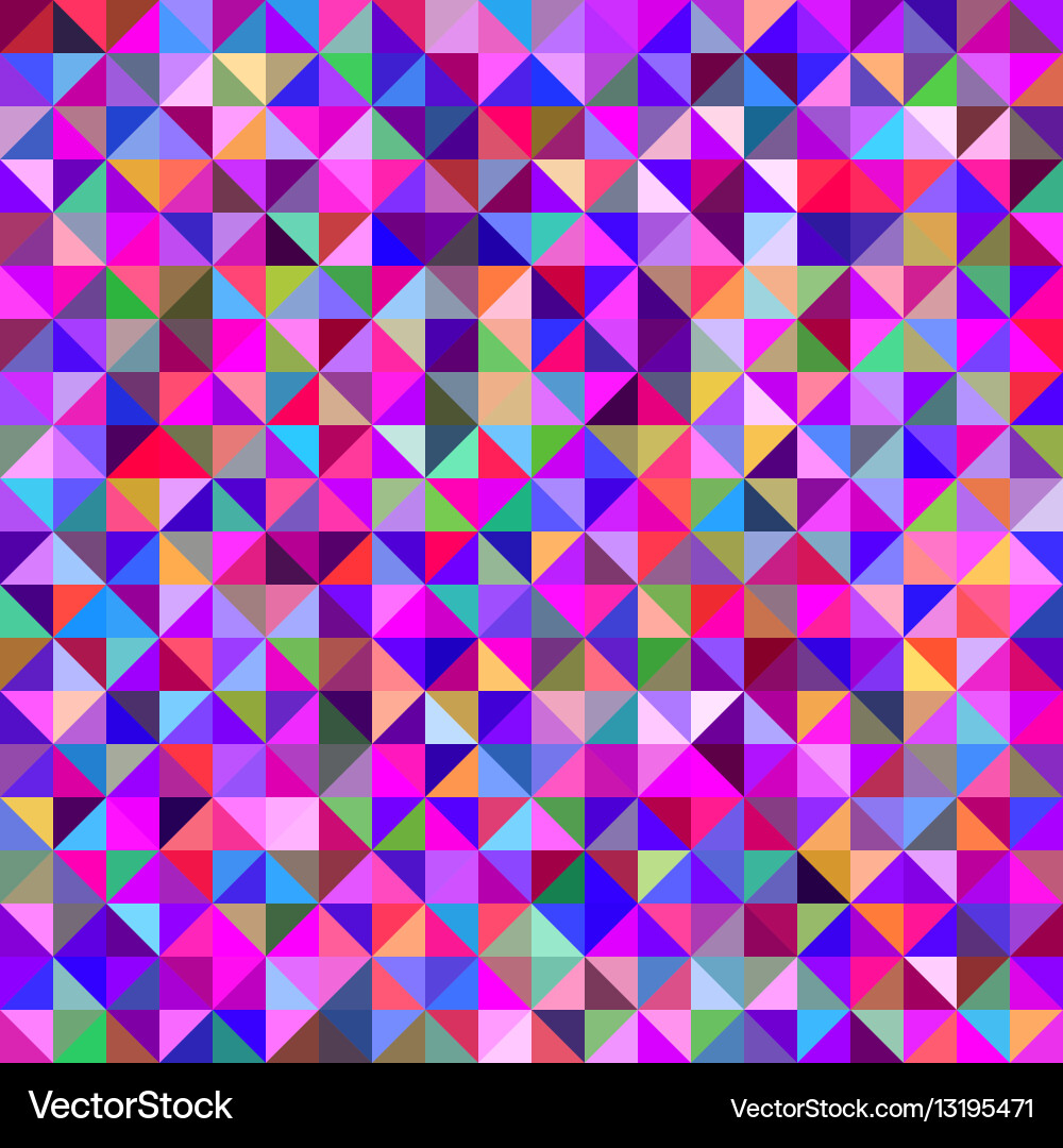 Colorful abstract triangle pattern background Vector Image