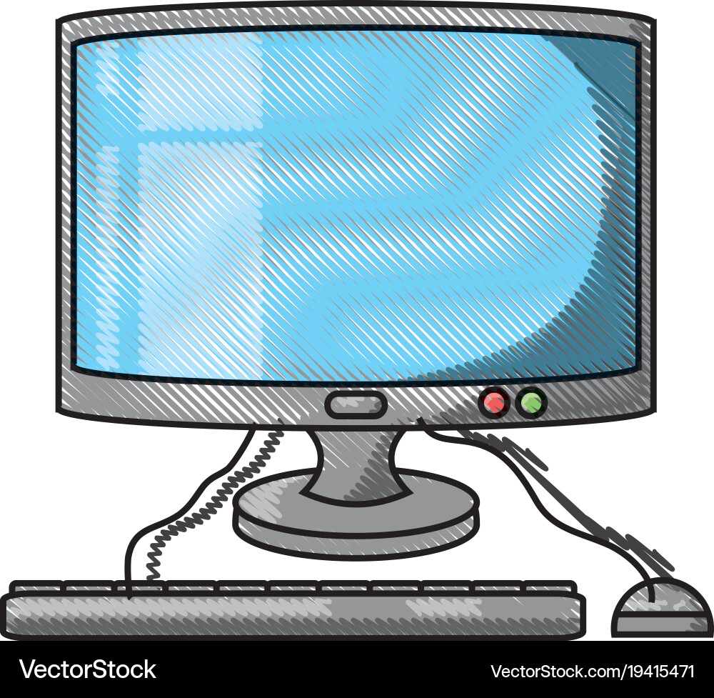 Computer device icon Vector Image