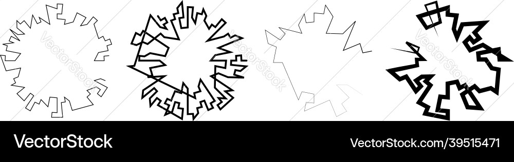 Geometric random circular element abstract Geometric random circular element abstract Vector Image