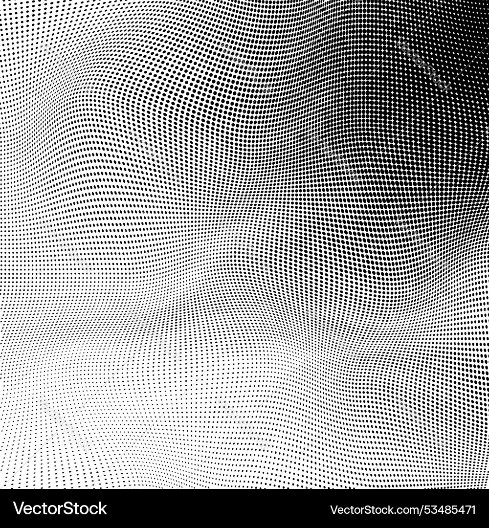 Halftone pattern set of dots dotted texture vector image