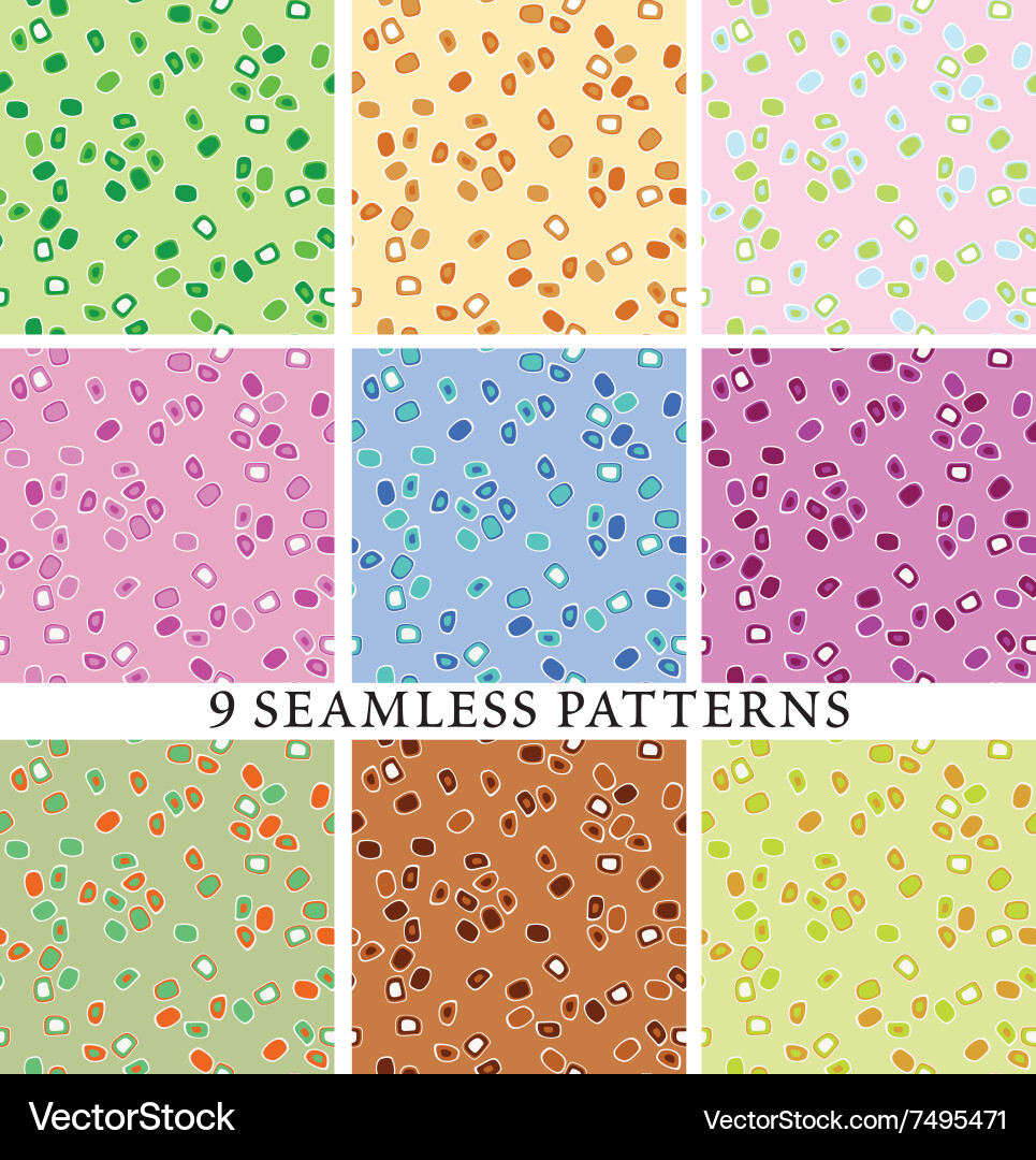 Retro patterns vector image