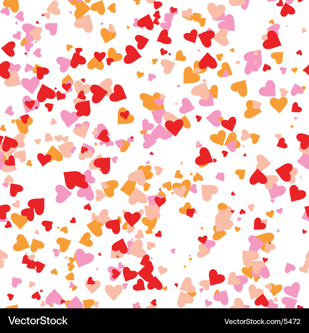 Hearts Pattern Background Vector Image