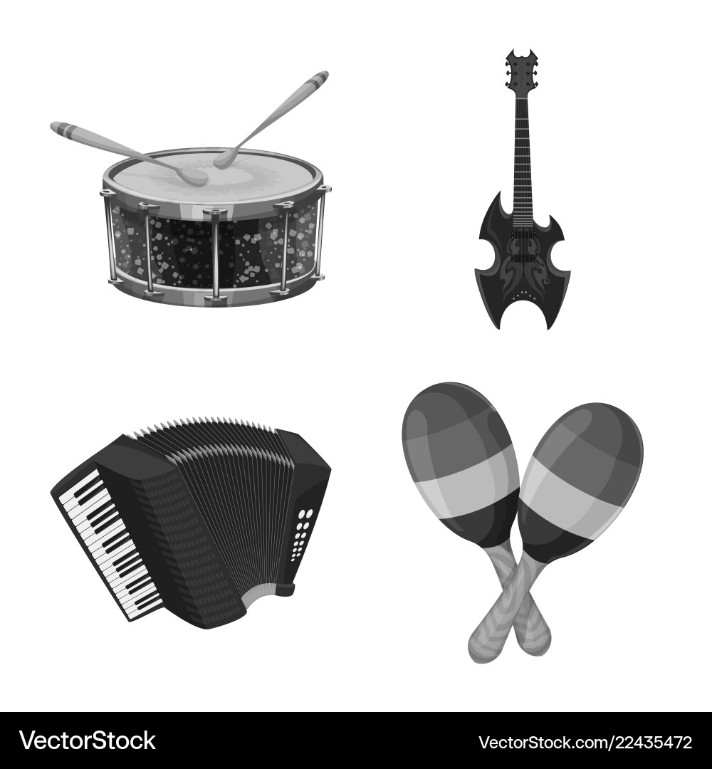 Isolated object of music and tune symbol Isolated object of music and tune symbol vector image