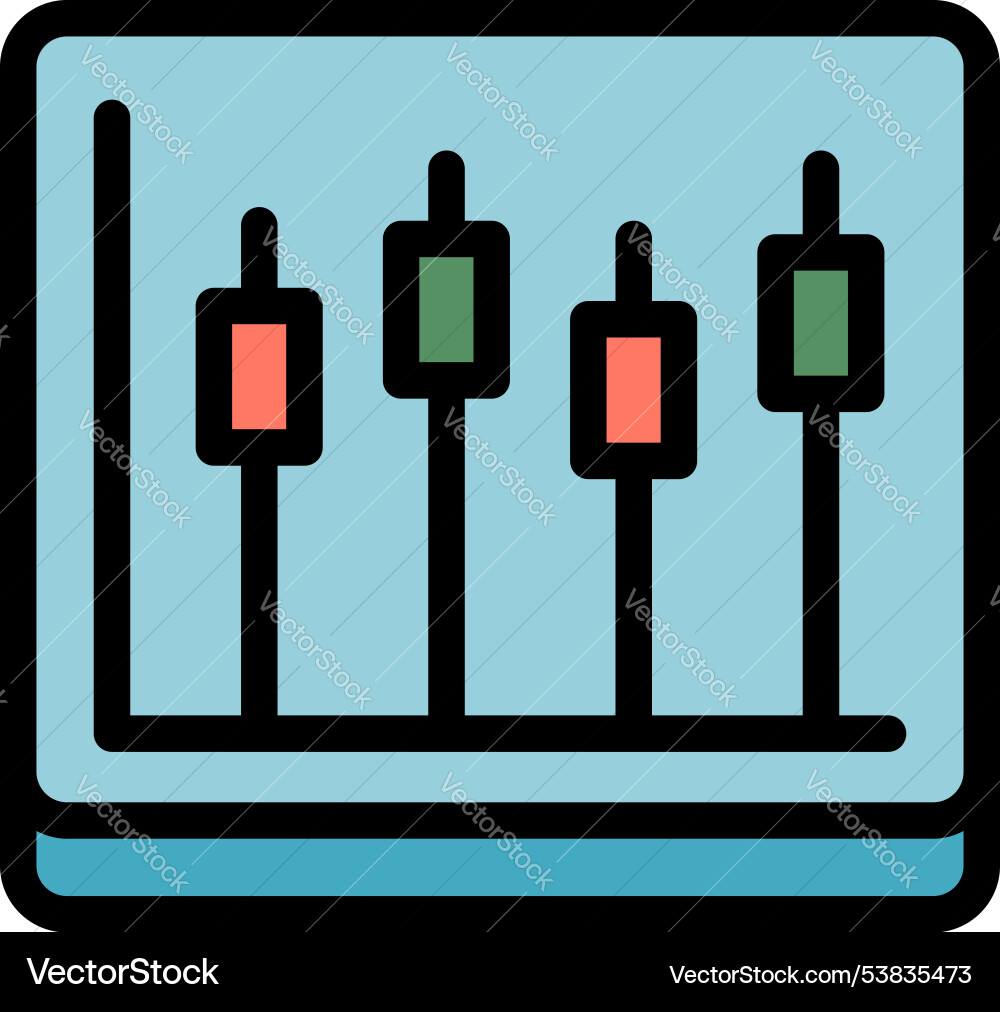 Audio mixer console panel showing recording levels Audio mixer console panel showing recording levels vector image