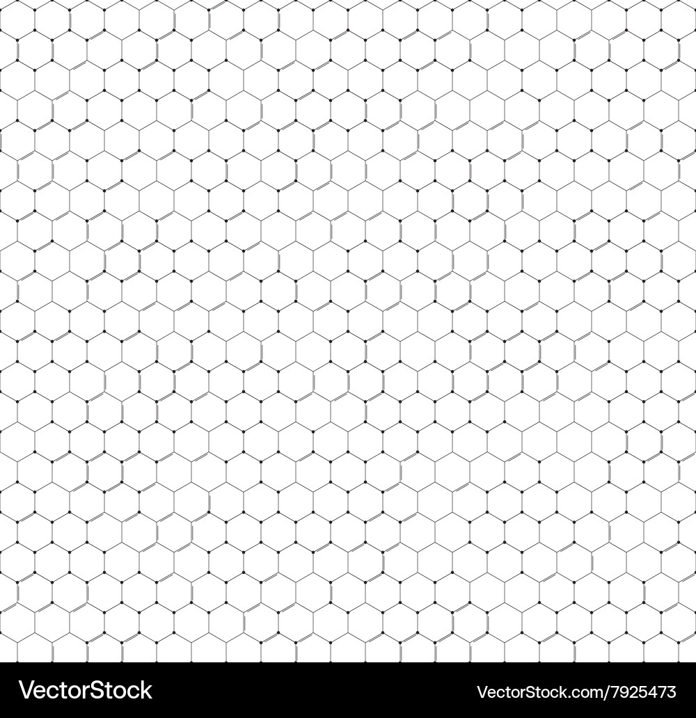 Chemistry seamless pattern hexagonal design Vector Image