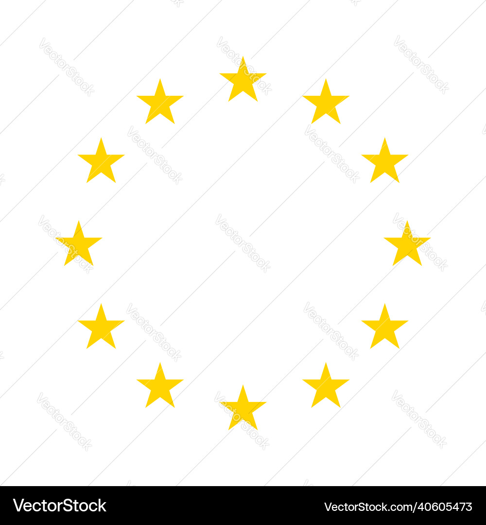 European Union Star Logos Vector Image