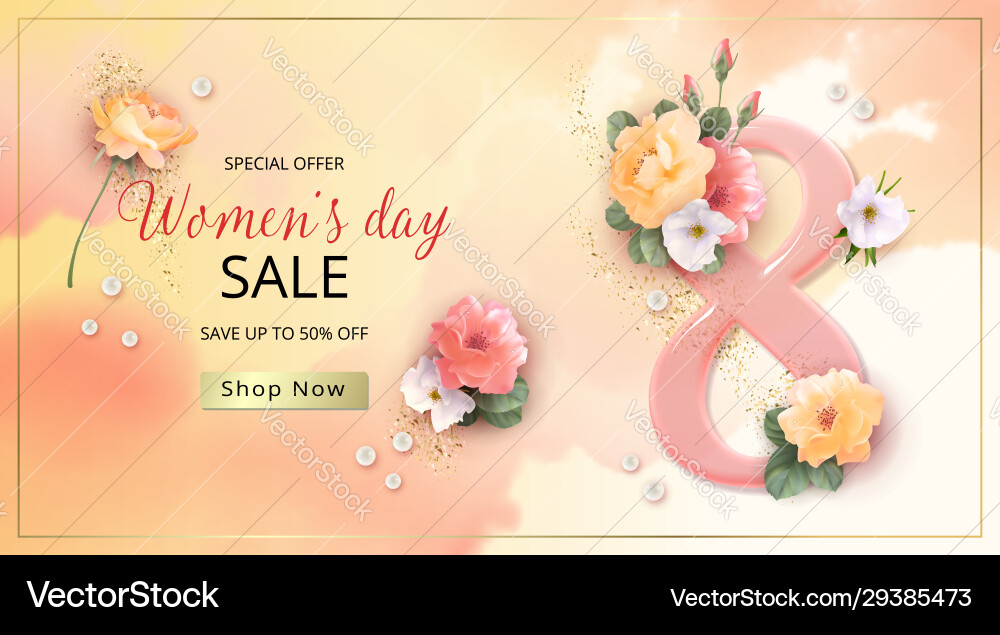 Floral holiday background Vector Image