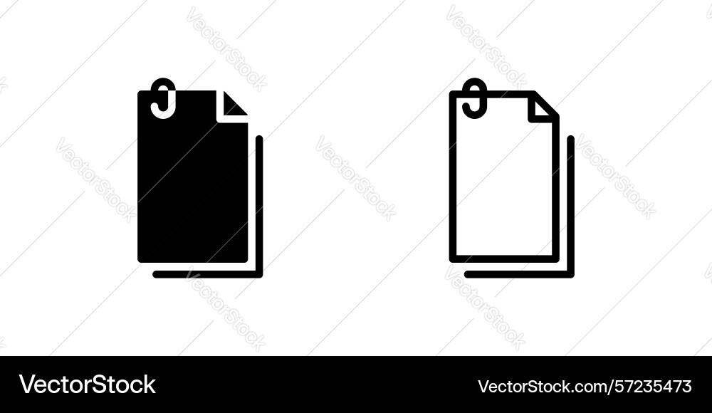 Standard file document folder icon for data Vector Image