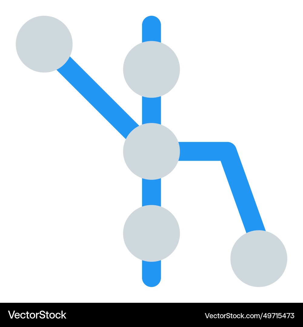 Train system map displaying stops and routes Vector Image