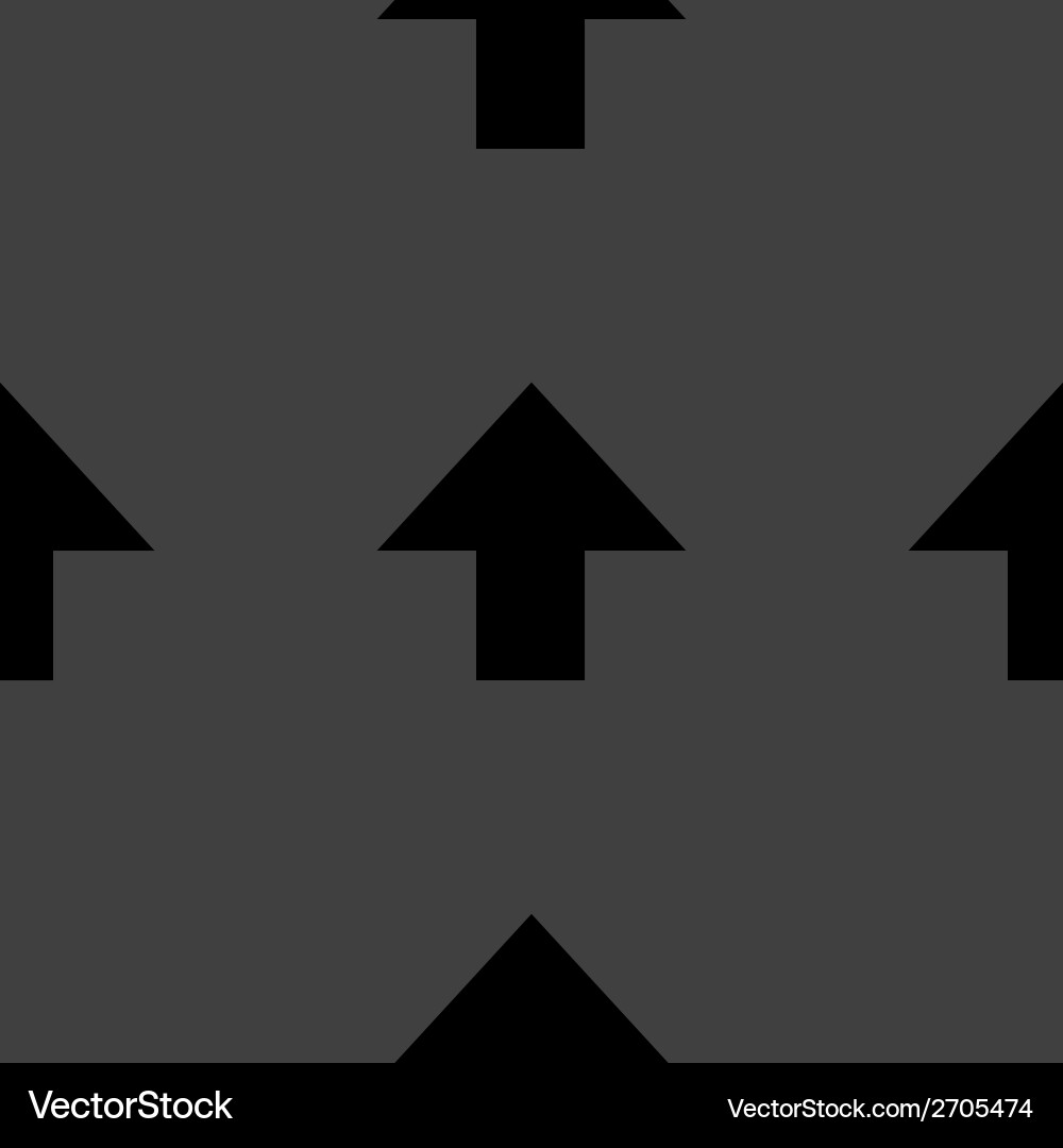 Arrow web icon flat design seamless pattern Vector Image