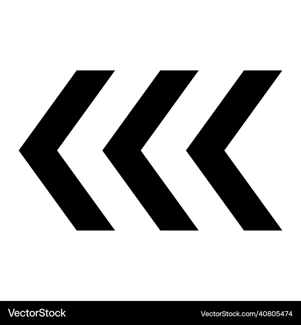 Chevron Pointer Badge Icon Vector Image