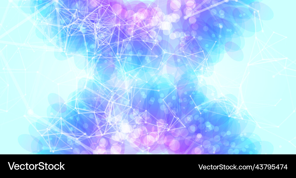 Colorful geometric background with plexus effect Colorful geometric background with plexus effect vector image