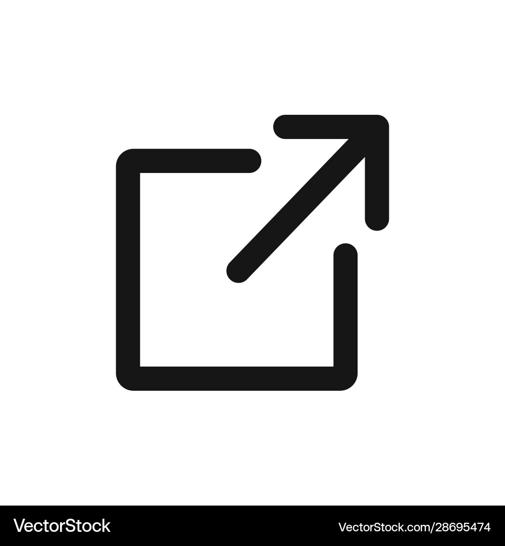 Exit Icon - Logout Symbol vector image