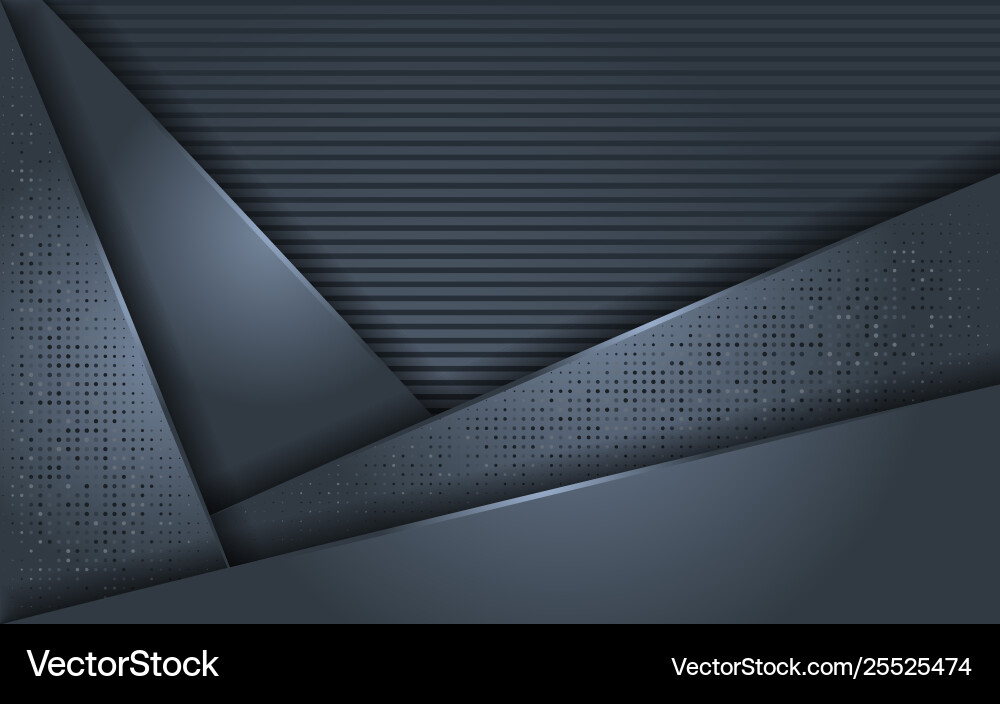 Gray background overlap layer with glitter Vector Image