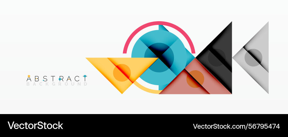 Modern geometric design overlapping shapes create Modern geometric design overlapping shapes create vector image