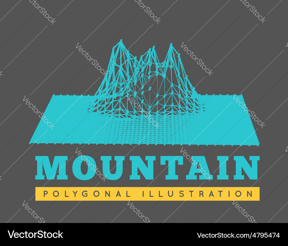 Mountain landscape Royalty Free Vector Image - VectorStock