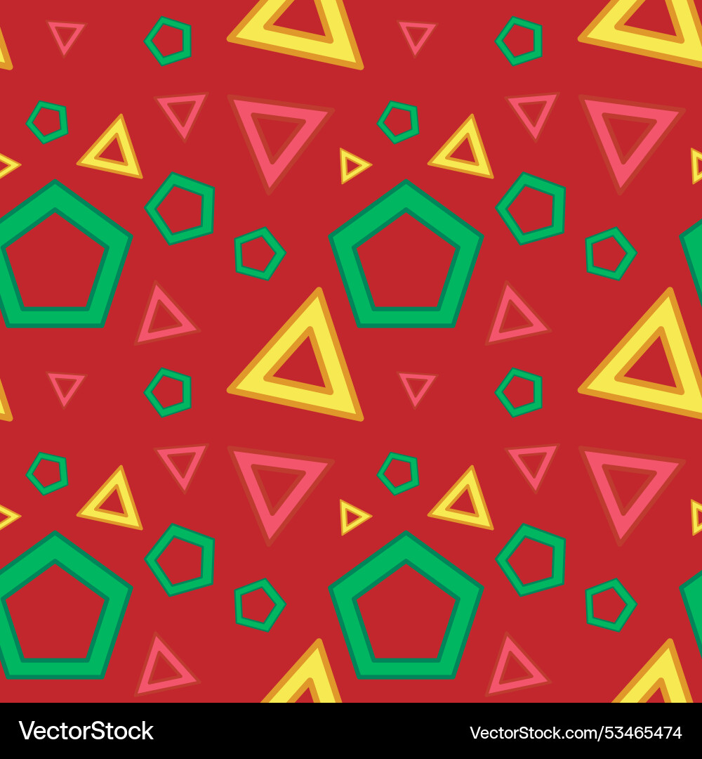 Vibrant seamless pattern with triangles Vibrant seamless pattern with triangles Vector Image