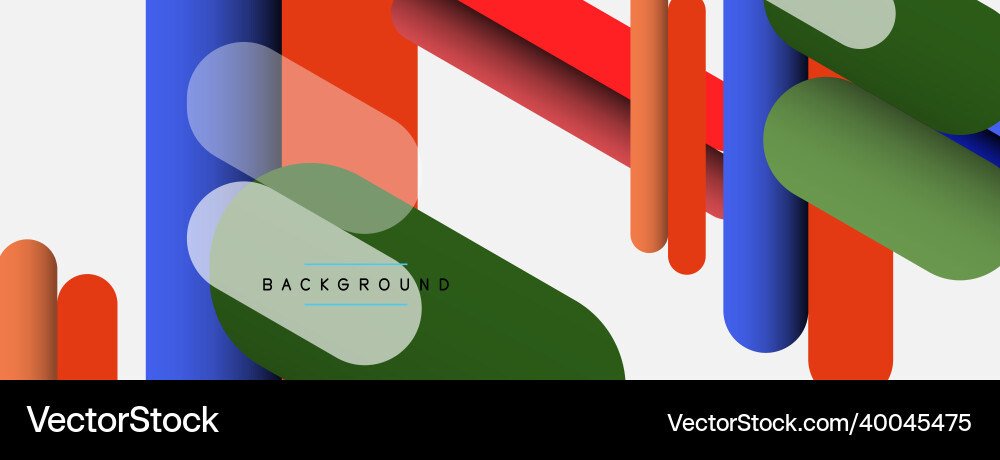 Abstract background round shapes lines Vector Image