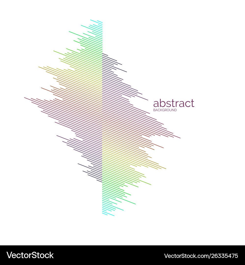 Abstract element with dynamic lines Abstract element with dynamic lines Vector Image