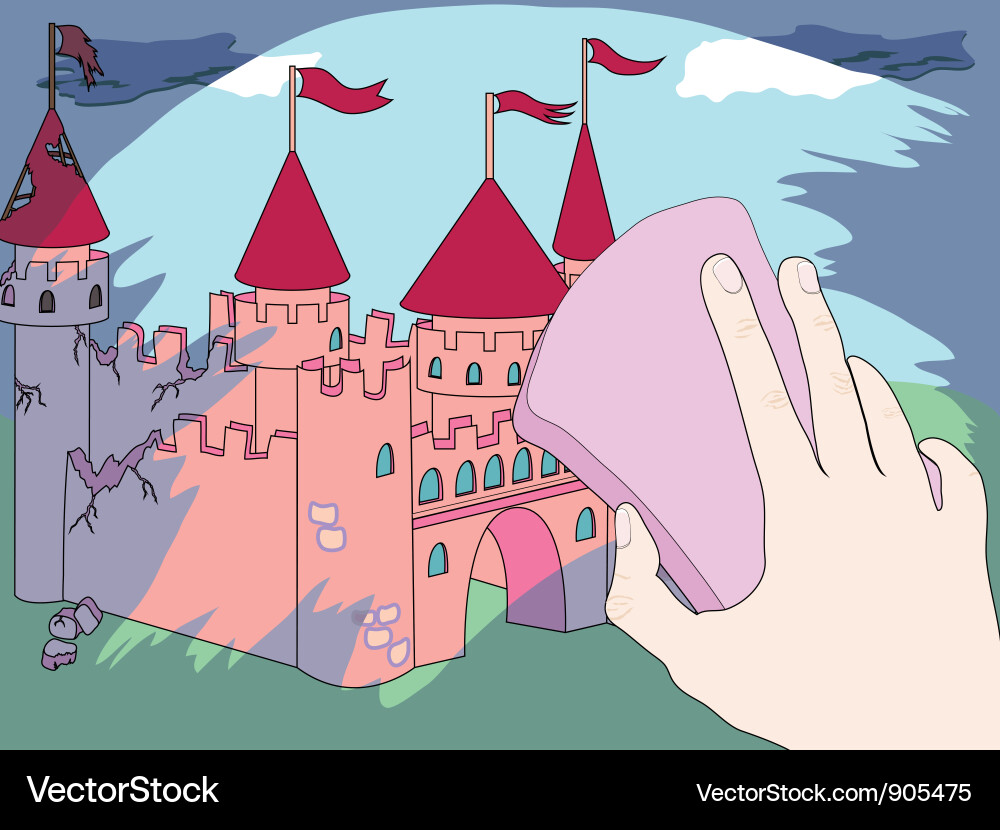 Cleaning of window Vector Image