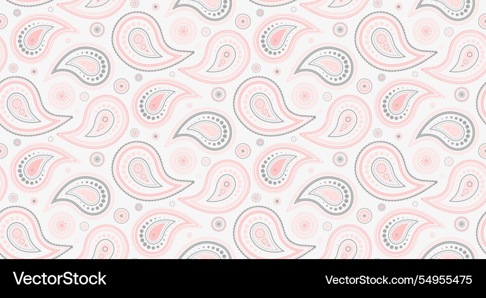 Decorative vibrant at wrapping pattern paisley Vector Image
