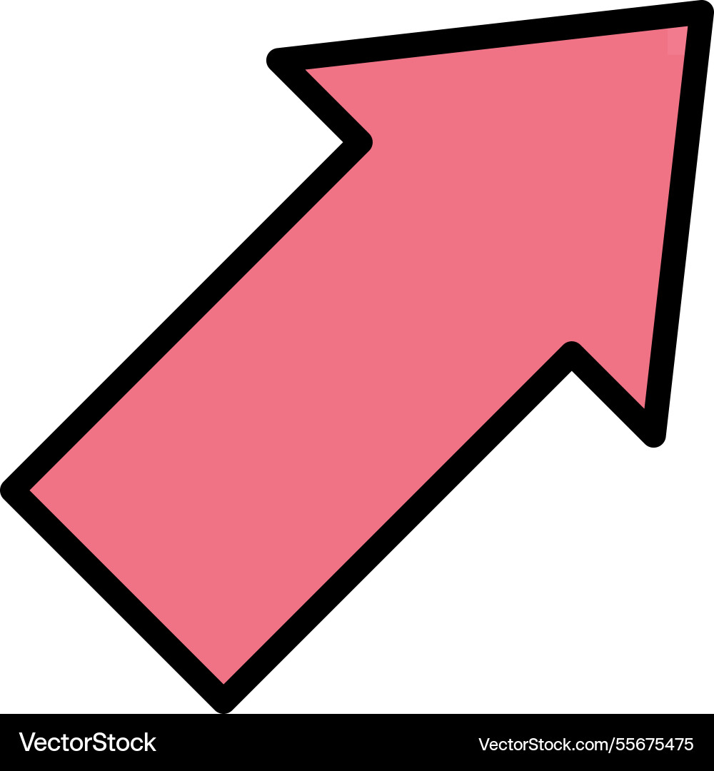 Diagonal arrow icon design Vector Image