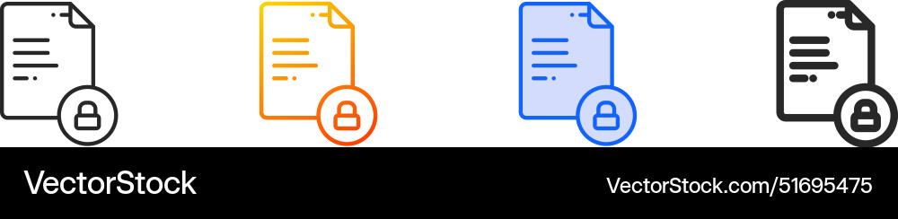 Document iconthin linear gradient blue stroke Document iconthin linear gradient blue stroke vector image