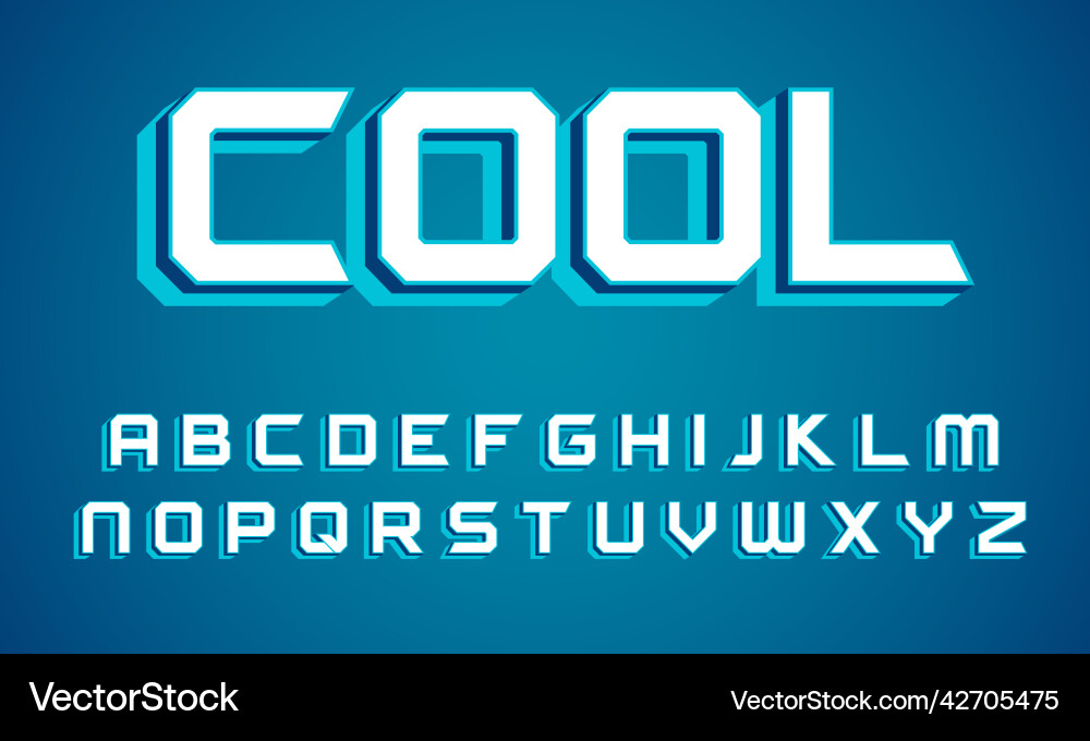 Editable text style effect font Vector Image
