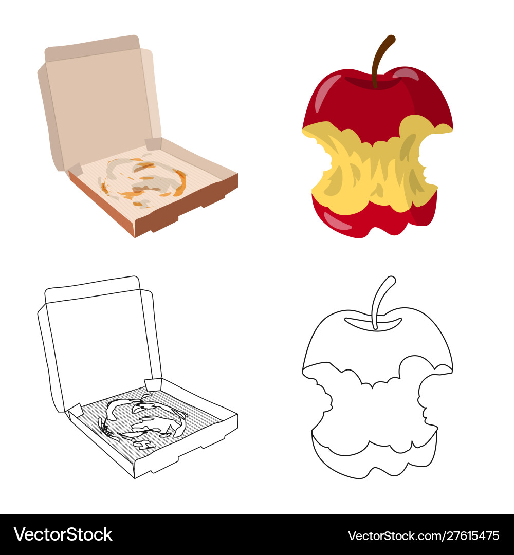 Isolated object refuse and junk icon Vector Image