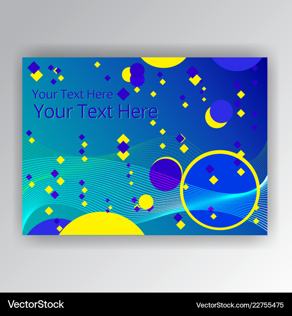 Modern future horizontal page template for web Vector Image