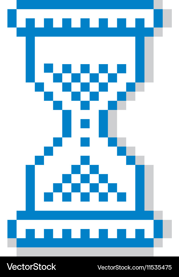 Pixel icon isolated 8bit graphic element Vector Image