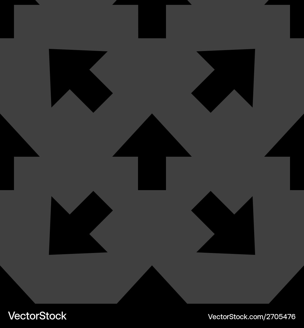 Arrow web icon flat design seamless pattern Vector Image