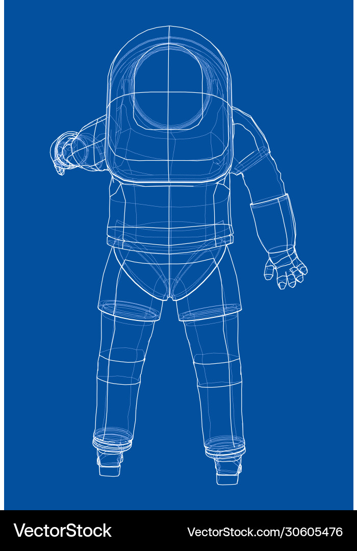 Astronaut concept rendering 3d Astronaut concept rendering 3d Vector Image