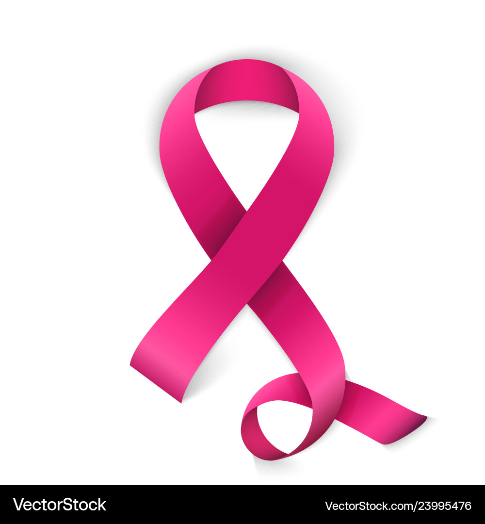 Breast Cancer Awareness Pink Ribbon Vector Image