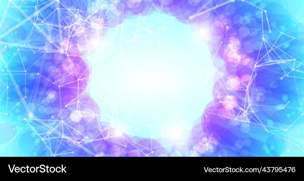 Colorful geometric background with plexus effect Colorful geometric background with plexus effect Vector Image