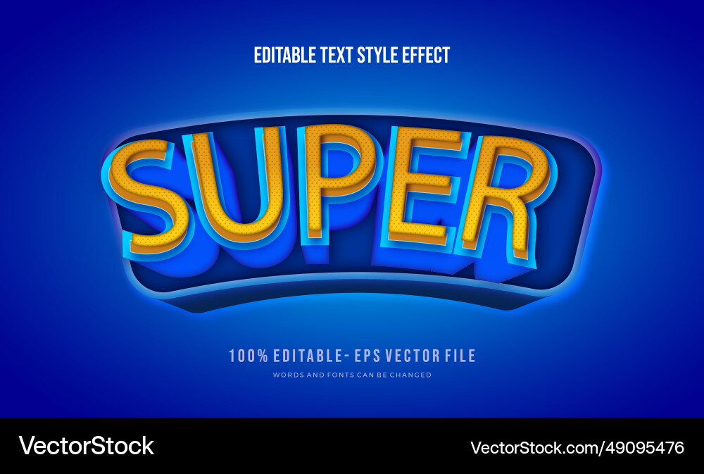 Modern editable text style effect ve Modern editable text style effect ve vector image