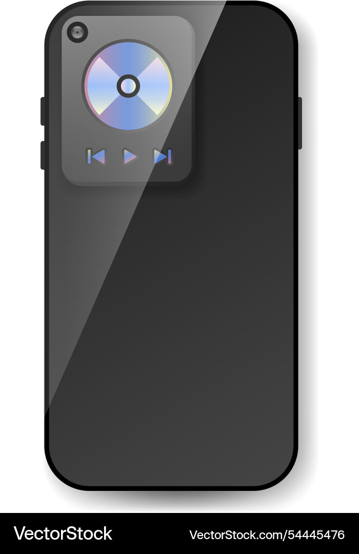Music player interface with floating dynamic vector image