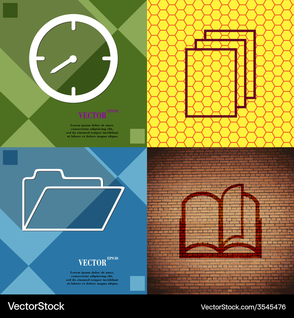 Set of abstract backgrounds with different web Vector Image
