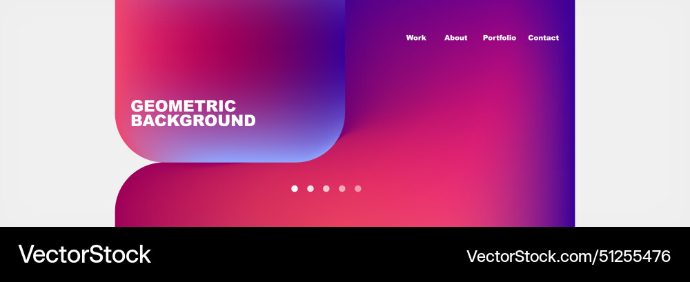 Square internet web page design template Square internet web page design template Vector Image