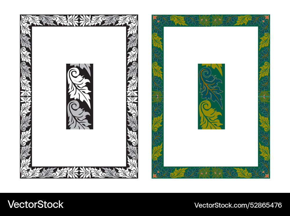 Vintage floral classic calligraphic retro Vintage floral classic calligraphic retro Vector Image