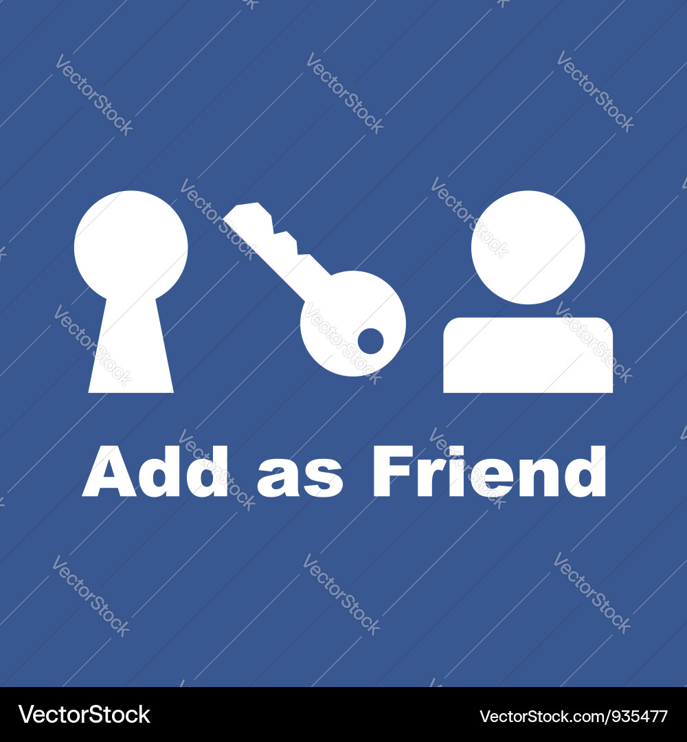 Add as friend icon Vector Image