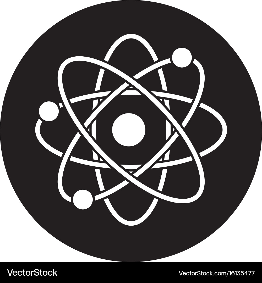 Atom scheme molecule particle science school Vector Image