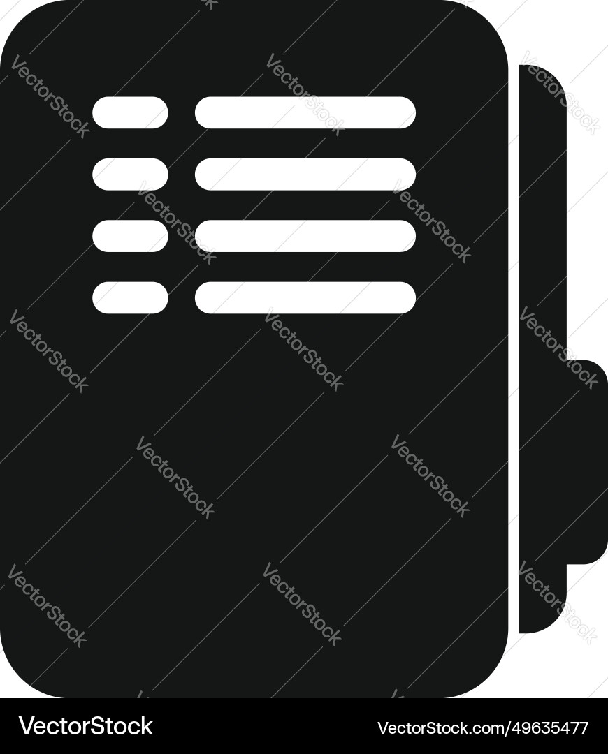 Folder record keep icon simple document Folder record keep icon simple document vector image