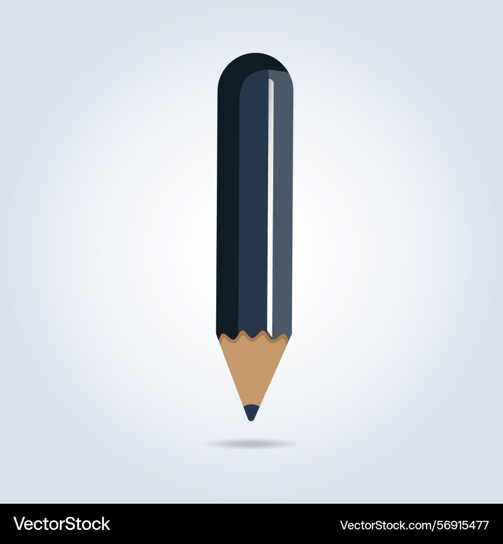 Lead pencils in grey color with a sharp tip Vector Image