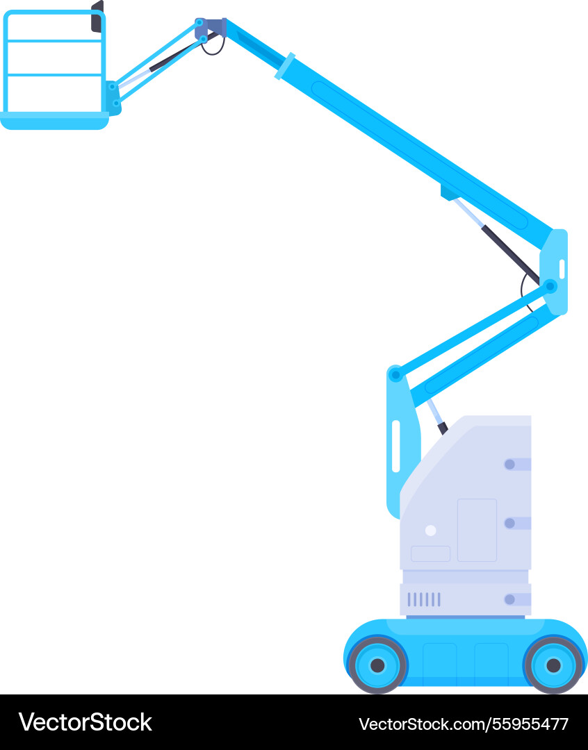 Mechanische Lift blau industrielle Unterstützung Mechanische Lift blau industrielle Unterstützung vektorbild