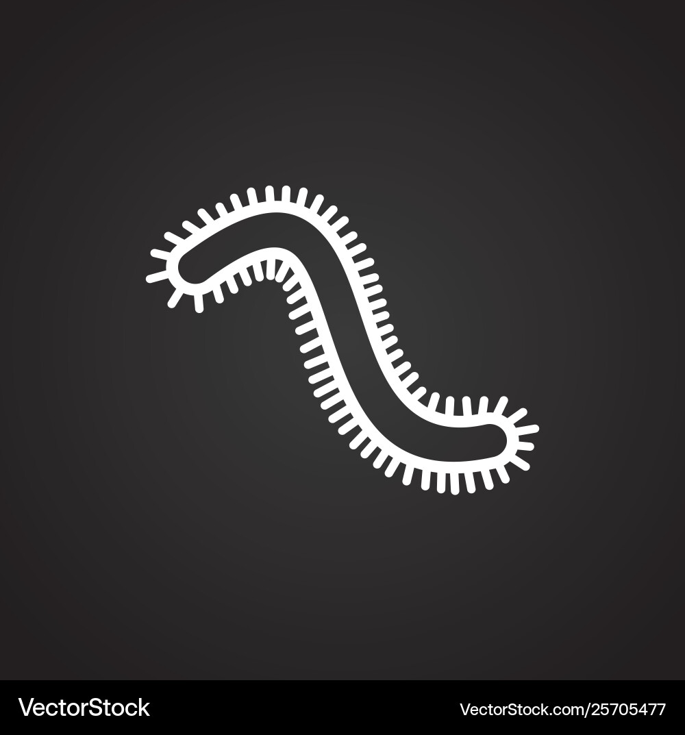 Microbe icon on background for graphic and web Microbe icon on background for graphic and web Vector Image