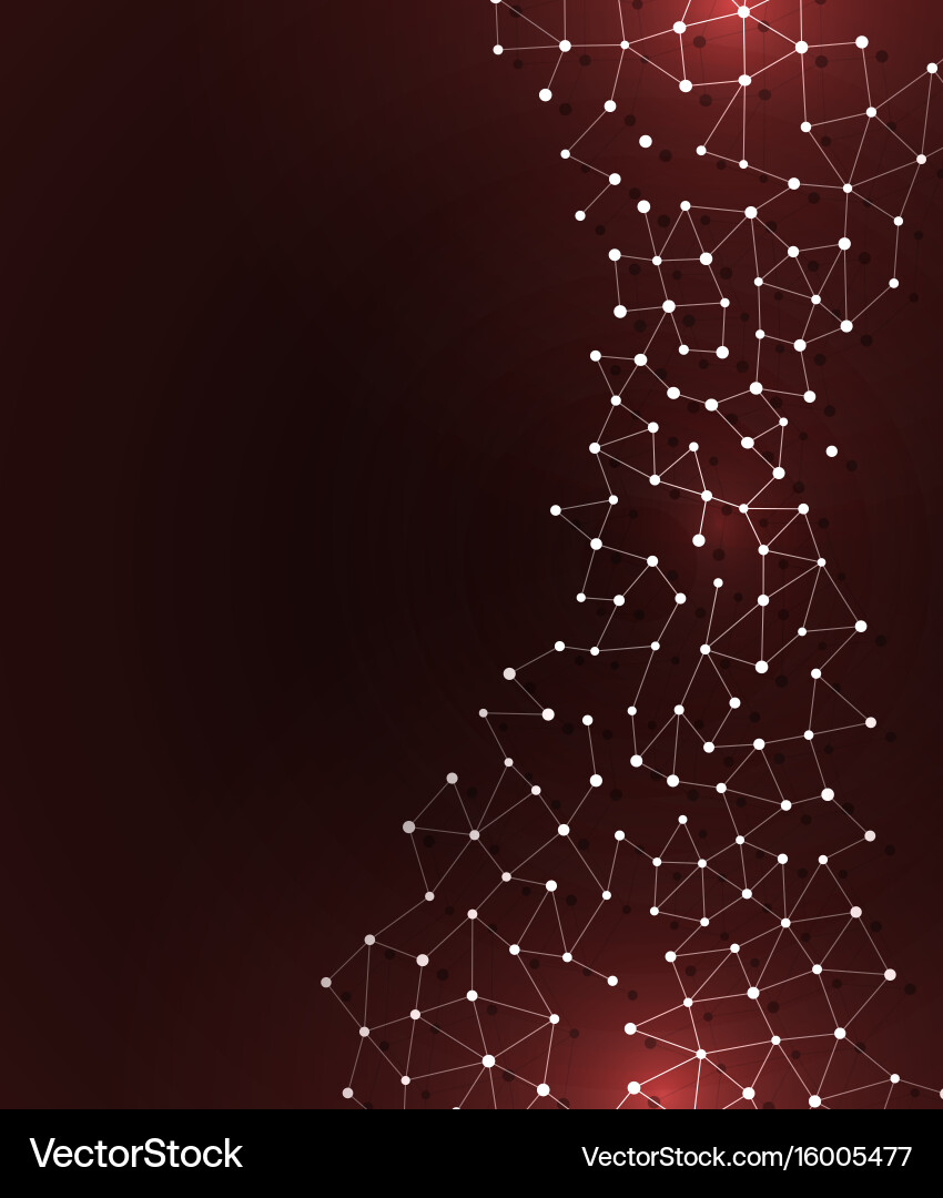 Neural net neuron network background Vector Image
