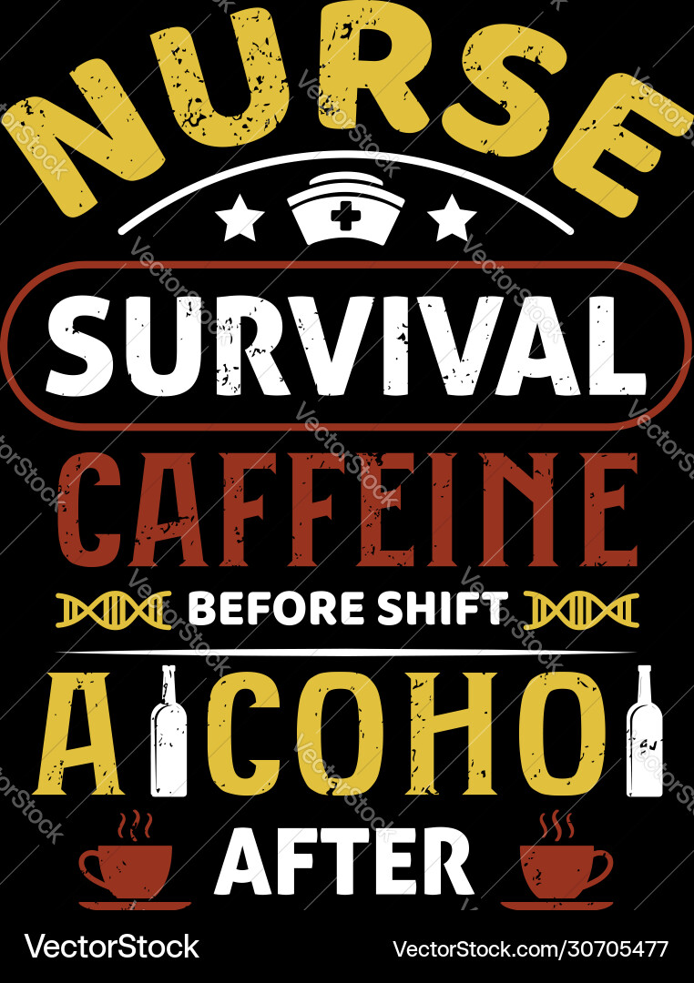 Nurse typografische Zitate Design Nurse typografische Zitate Design vektorbild