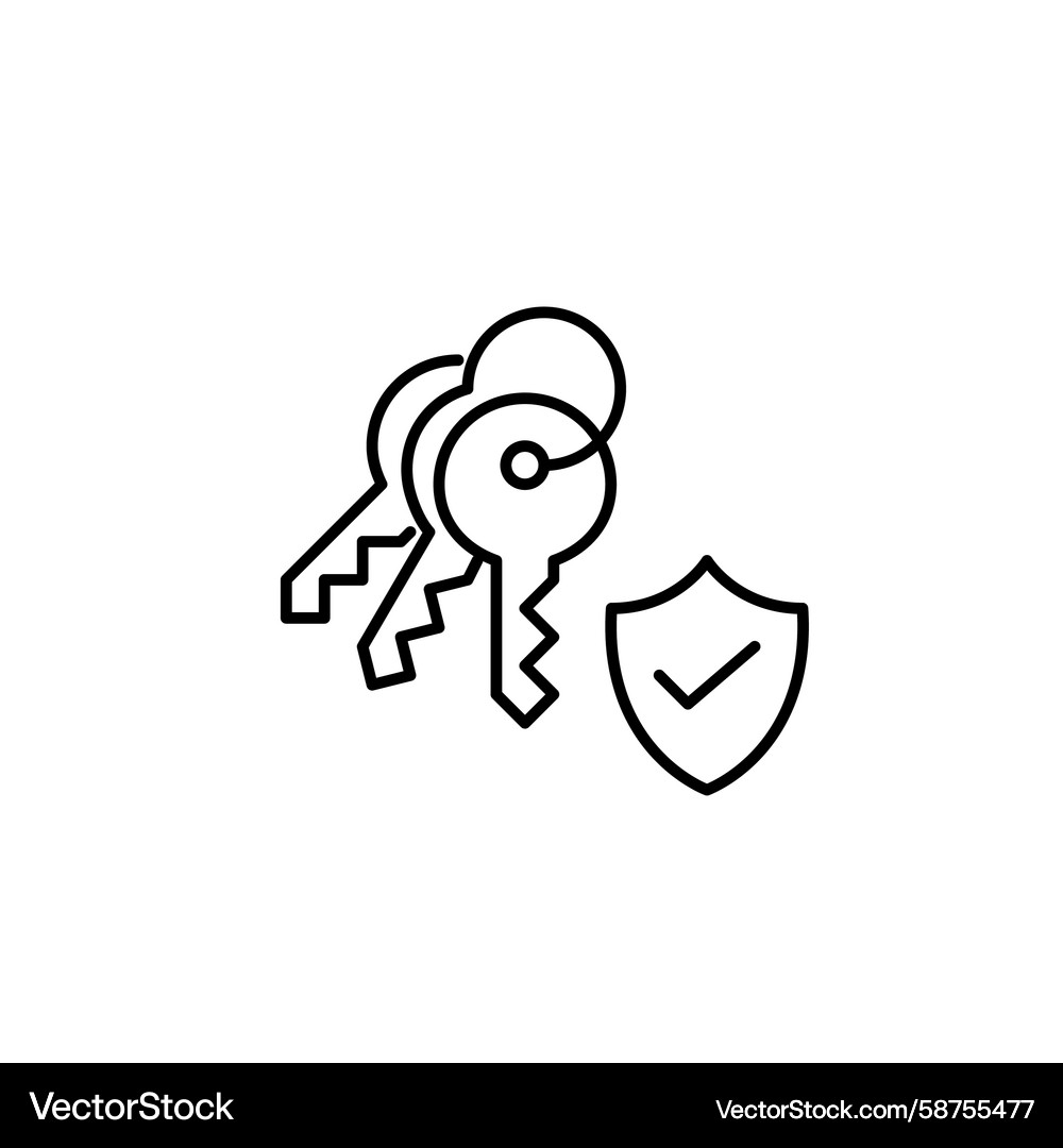 Secure Key Access Icon Vector Image