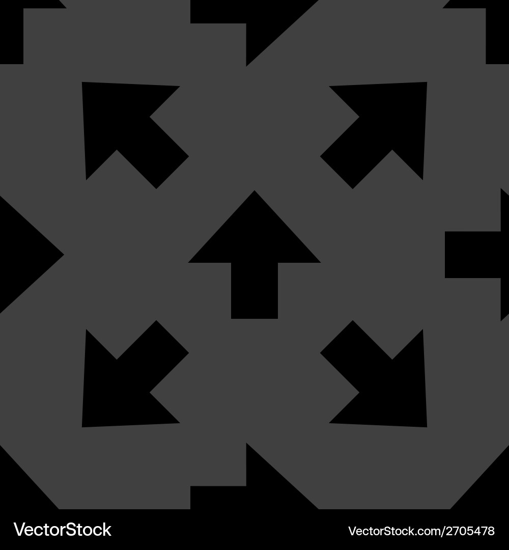 Arrow web icon flat design seamless pattern Vector Image